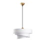 Opviq Stage - 14714 Lámpara de araña blanca con cuerpo metálico
